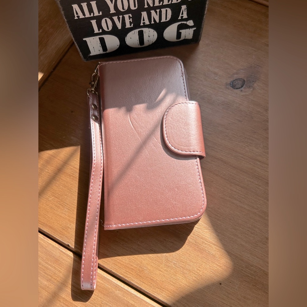 🌸Rose Gold iPhone/Wallet Case w/Strap - for iPhone 11